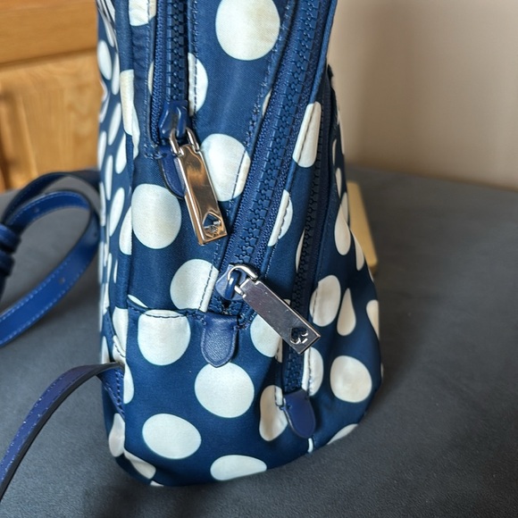 Kate Spade Navy and White Polka Dot Backpack - Picture 9 of 13